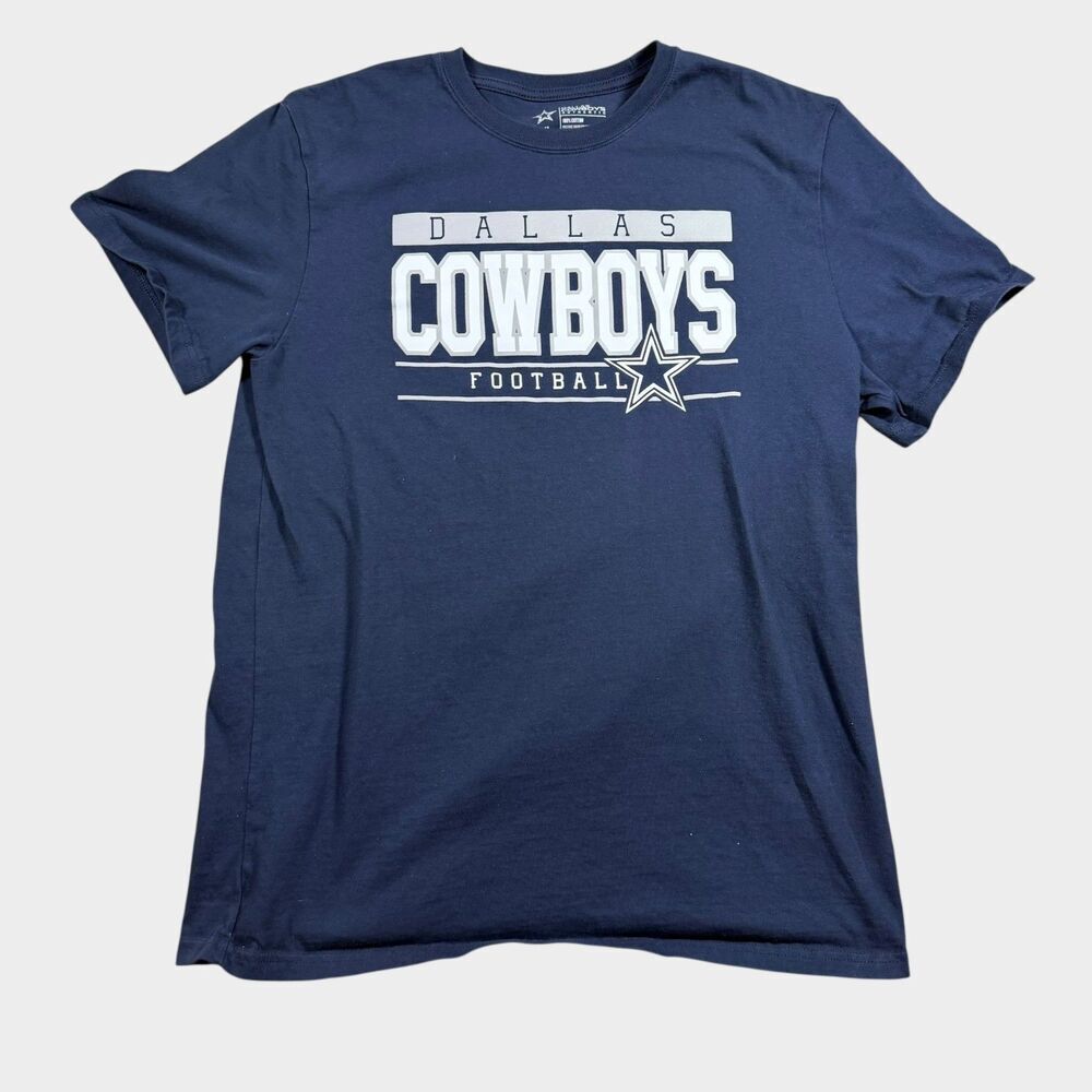 Dallas Cowboys T-Shirt Mens XL Navy Blue Short Sleeve Cotton Graphic Tee NFL